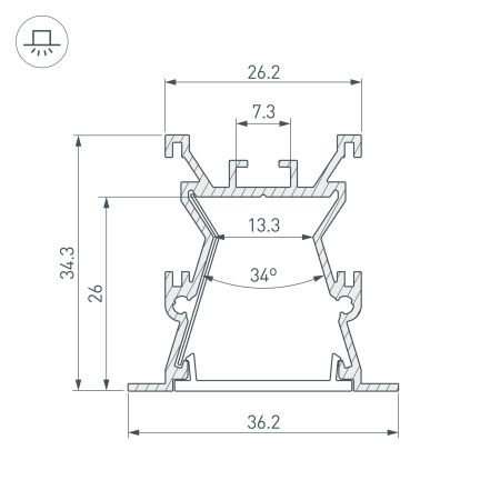 Оборудование Arlight 027887 Профиль с экраном ALU-WIDE-FL-H35-2000 ANOD+FROST (Arlight, Алюминий) по выгодной цене. Купить в Москве со скидкой.