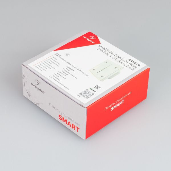 Оборудование Arlight 034781 Панель SMART-P6-DIM-G-IN White (12-24V, 4x3A, Sens, 2.4G) (Arlight, IP20 Пластик, 5 лет) по выгодной цене. Купить в Москве со скидкой.