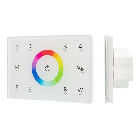 Arlight 028404 Панель Sens SMART-P85-RGBW White (230V, 4 зоны, 2.4G) (Arlight, IP20 Пластик, 5 лет)