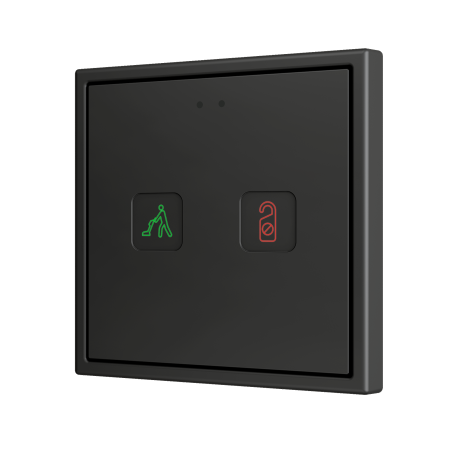 Zennio ZVITR70X2 Tecla RGB 70 X2. PC-ABS Емкостная кнопка с RGB-подсветкой, 70 x 70 пикселей, 2 кнопки