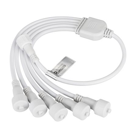 Arlight 031805 Коннектор питания ARD-CLASSIC-SYNC-RGB White (230V, 5 ports) (Ardecoled, Закрытый)