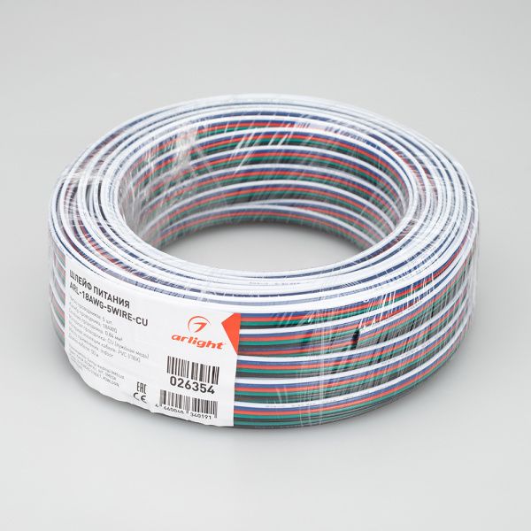 Оборудование Arlight 026354 Шлейф питания ARL-18AWG-5Wire-CU (Arlight, -) по выгодной цене. Купить в Москве со скидкой.