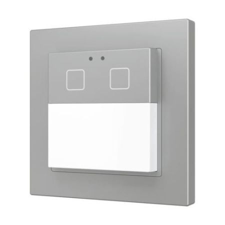 Zennio ZPDW2V2S Presentia W2 v2. Датчик движения KNX для настенного монтажа — 2 кнопки — серебристый