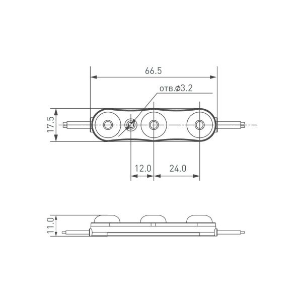 Оборудование Arlight 028776 Модуль герметичный ARL-ORION-R10-12V Cool (2835, 3 LED, 170 deg) (Arlight, Закрытый) по выгодной цене. Купить в Москве со скидкой.