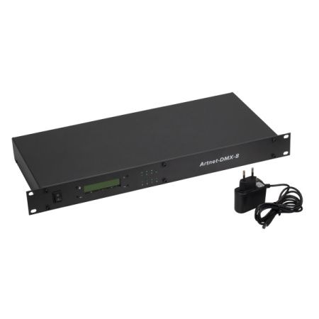 Arlight 018607 Контроллер LT-Artnet-DMX-8 (220V, 4096CH) (ARL, IP20 Металл, 1 год)