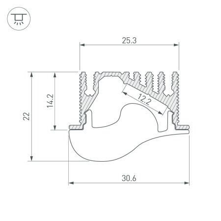 Оборудование Arlight 019270 Профиль с экраном ALU-ASYMETRIC-2000 ANOD+FROST LENS (Arlight, Алюминий) по выгодной цене. Купить в Москве со скидкой.