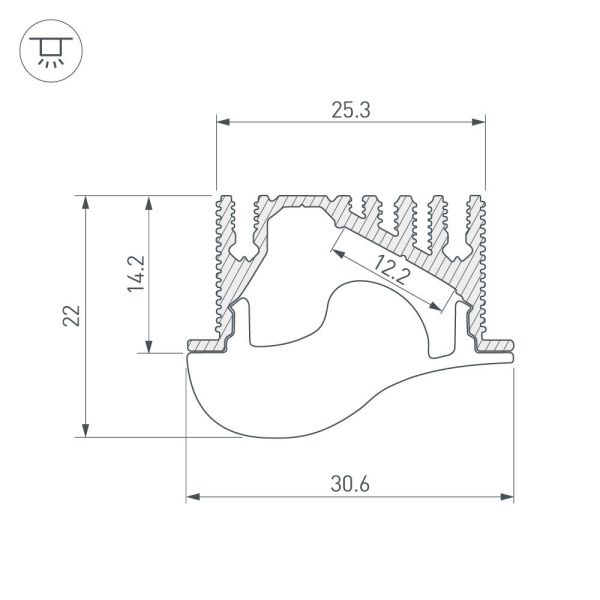 Оборудование Arlight 019270 Профиль с экраном ALU-ASYMETRIC-2000 ANOD+FROST LENS (Arlight, Алюминий) по выгодной цене. Купить в Москве со скидкой.