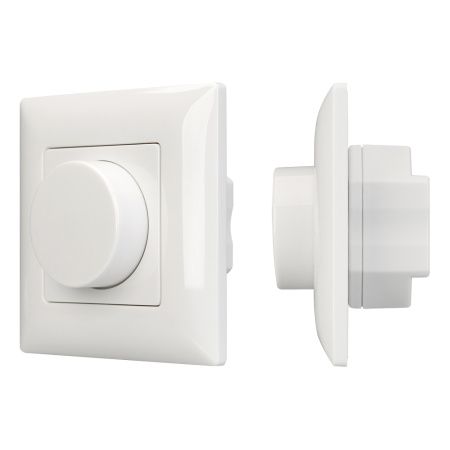 Arlight 025040 Панель SMART-P15-DIM-IN White (230V, 1A, TRIAC, Rotary, 2.4G) (Arlight, IP20 Пластик, 5 лет)
