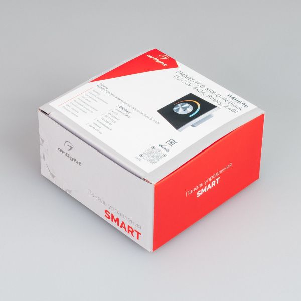 Оборудование Arlight 033762 Панель SMART-P20-MIX-G-IN Black (12-24V, 4x3A, Rotary, 2.4G) (Arlight, IP20 Пластик, 5 лет) по выгодной цене. Купить в Москве со скидкой.