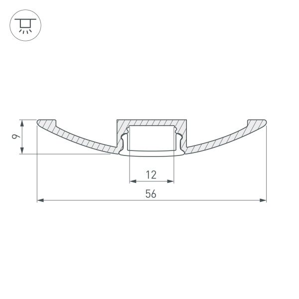 Оборудование Arlight 016149 Профиль ARH-FLAT-2000 ANOD (Arlight, Алюминий) по выгодной цене. Купить в Москве со скидкой.