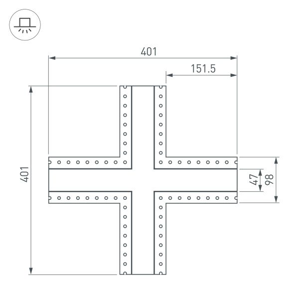 Оборудование Arlight 030109 Крестовина SL-LINIA45-FANTOM (Arlight, Металл) по выгодной цене. Купить в Москве со скидкой.
