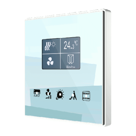 Zennio Square TMD-Display / Контроллер комнатный KNX, дисплей 1.8 дюймов, 5 кнопок ZVI-SQTMDD