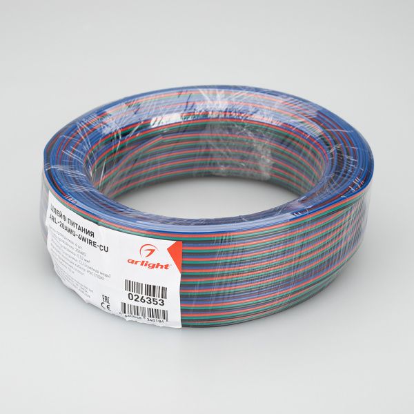Оборудование Arlight 026353 Шлейф питания ARL-20AWG-4Wire-CU (Arlight, -) по выгодной цене. Купить в Москве со скидкой.