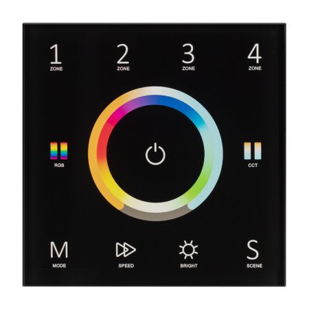 Оборудование Arlight 028322 Панель Sens SMART-P67-MULTI Black (230V, 4 зоны, 2.4G) (Arlight, IP20 Пластик, 5 лет) по выгодной цене. Купить в Москве со скидкой.
