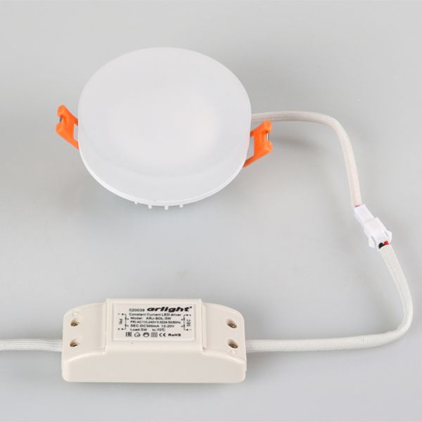 Оборудование Arlight 020809 Светильник LTD-80R-Opal-Roll 5W Warm White (Arlight, IP40 Пластик, 3 года) по выгодной цене. Купить в Москве со скидкой.