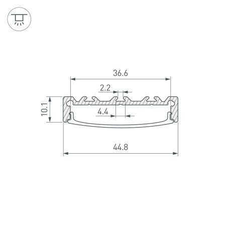 Оборудование Arlight 014865 Профиль с экраном ALU-SUPER-H10-2000 ANOD+FROST (Arlight, Алюминий) по выгодной цене. Купить в Москве со скидкой.
