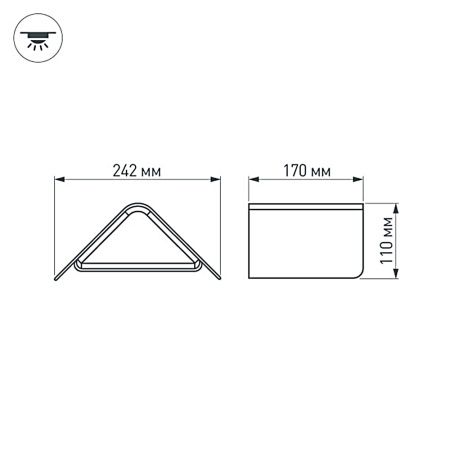 Оборудование Arlight 019779 Светильник LGD-Wall-Delta-1B-12W Warm White (Arlight, IP54 Металл, 3 года) по выгодной цене. Купить в Москве со скидкой.