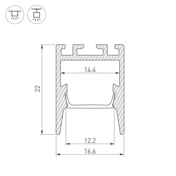 Оборудование Arlight 032856 Профиль PDS-ZM-COMFY-2000 ANOD BLACK (Arlight, Алюминий) по выгодной цене. Купить в Москве со скидкой.