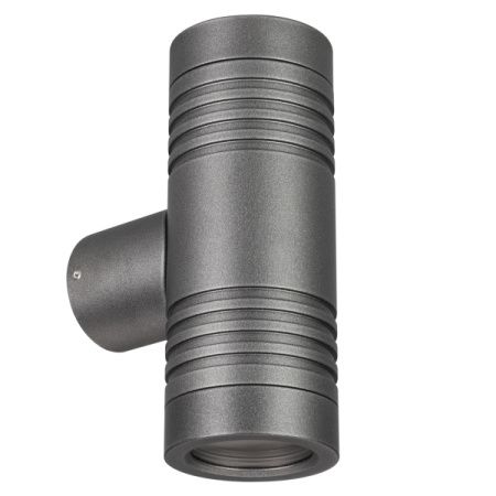 Arlight 034137 Светильник KT-RAY-WALL-TWIN-R46-2x3W Warm3000 (GR, 24 deg, 24V) (Arlight, IP65 Металл, 3 года)