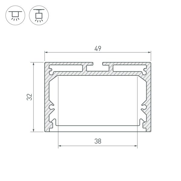Оборудование Arlight 036254 Профиль SL-LINE-4932-3000 BLACK (Arlight, Алюминий) по выгодной цене. Купить в Москве со скидкой.