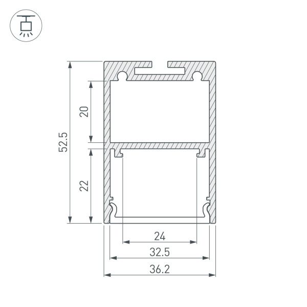 Оборудование Arlight 019615 Профиль ARH-LINE-3750A-2000 ANOD (Arlight, Алюминий) по выгодной цене. Купить в Москве со скидкой.