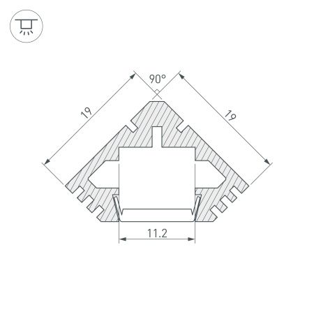 Оборудование Arlight 020897 Профиль PDS45-T-2000 ANOD Black RAL9005 (Arlight, Алюминий) по выгодной цене. Купить в Москве со скидкой.