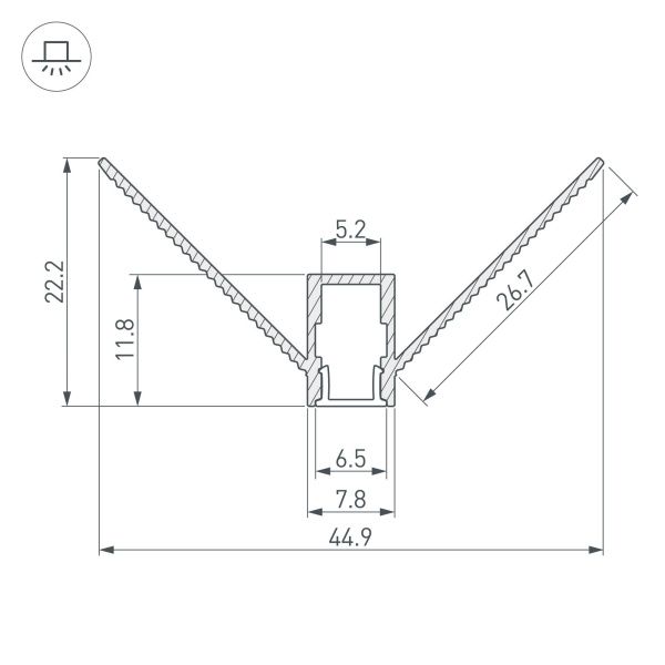 Оборудование Arlight 034973 Профиль ARH-DECORE-S6-EXT-2000 ANOD внешний (Arlight, Алюминий) по выгодной цене. Купить в Москве со скидкой.