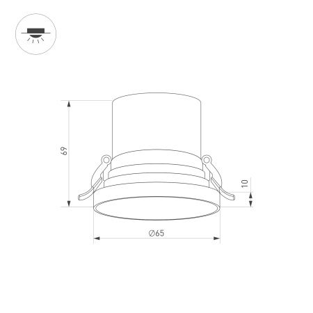 Оборудование Arlight 035443 Светильник MS-VOLCANO-BUILT-R65-6W Warm3000 (BK, 38 deg, 230V) (Arlight, IP20 Металл, 5 лет) по выгодной цене. Купить в Москве со скидкой.