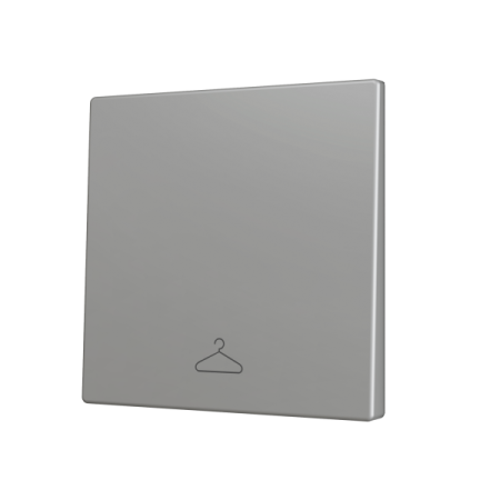 Zennio ZS70CSOFT11SC ZS70, Накладка для кнопки Simple KNX Soft 70x70 мм, Наклон вниз, Серебристый, На заказ