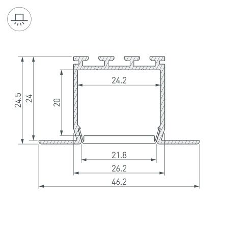 Оборудование Arlight 033134 Профиль PLS-LOCK-H25-FM-2000 WHITE (Arlight, Алюминий) по выгодной цене. Купить в Москве со скидкой.
