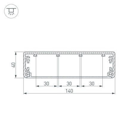 Оборудование Arlight 016988 Профиль TOP-LINIA140-2000 ANOD (ARL, Алюминий) по выгодной цене. Купить в Москве со скидкой.