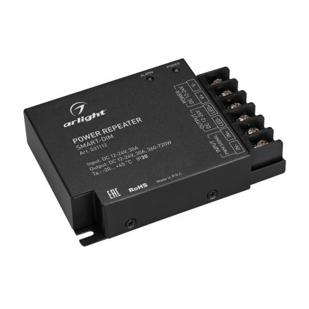 Arlight 031112 Усилитель SMART-DIM (12-24V, 1x30A) (Arlight, IP20 Металл, 5 лет)