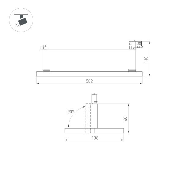 Оборудование Arlight 035499 Светильник LGD-MARS-4TR-S582x138-50W Day4000 (WH, 60-130 deg, 230V) (Arlight, IP20 Металл, 5 лет) по выгодной цене. Купить в Москве со скидкой.