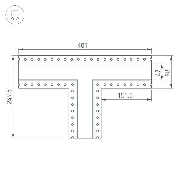 Оборудование Arlight 030107 Тройник SL-LINIA45-FANTOM (Arlight, Металл) по выгодной цене. Купить в Москве со скидкой.