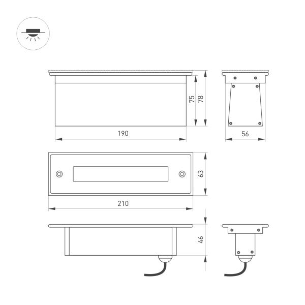 Оборудование Arlight 024944 Светильник LTD-LINE-TILT-S210-8W Warm3000 (SL, 120 deg, 230V) (Arlight, IP67 Металл, 3 года) по выгодной цене. Купить в Москве со скидкой.