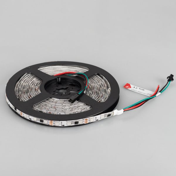 Оборудование Arlight 026366(1) Светодиодная лента SPI-5000SE-5060-60 12V Cx3 RGB (10mm, 14.4W/m, IP65) (Arlight, Закрытый, IP65) по выгодной цене. Купить в Москве со скидкой.