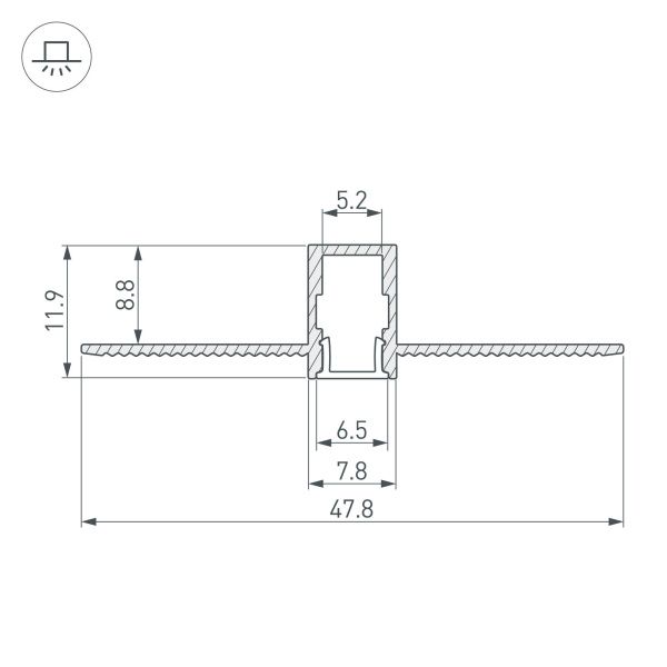 Оборудование Arlight 034986 Профиль SL-LINIA8-FANTOM-2000 ANOD (Arlight, Алюминий) по выгодной цене. Купить в Москве со скидкой.