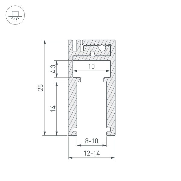 Оборудование Arlight 019191 Профиль KLUS-GLASS-810-2000 ANOD (Arlight, Алюминий) по выгодной цене. Купить в Москве со скидкой.