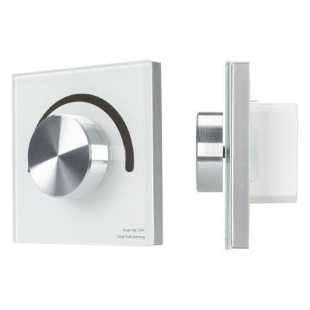 Arlight 028424 Панель SMART-P90-DIM-G-IN White (230V, Rotary, 2.4G) (Arlight, IP20 Пластик, 5 лет)