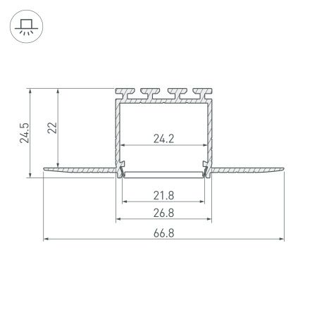 Оборудование Arlight 019409 Профиль PLS-LOCK-H25-F-HIDE-2000 (Arlight, Алюминий) по выгодной цене. Купить в Москве со скидкой.