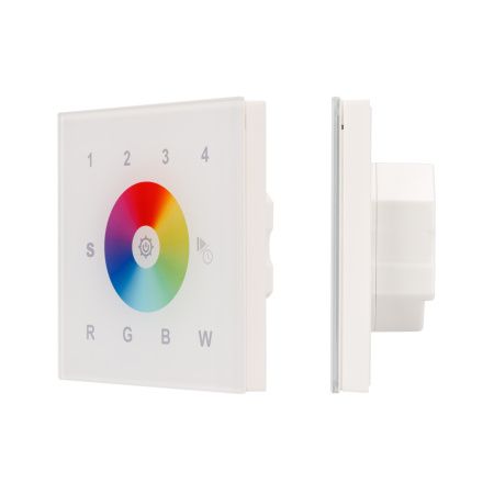 Arlight 017857 Панель Sens SR-2820AC-RF-IN White (220V,RGBW,4зоны (Arlight, IP20 Пластик, 3 года)