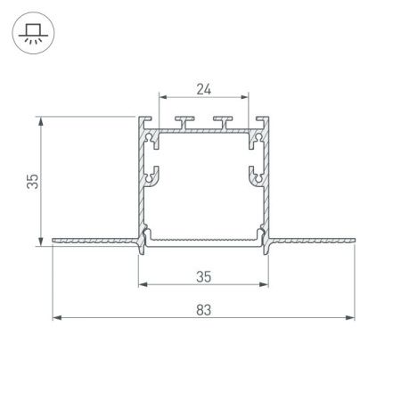Оборудование Arlight 027158 Профиль SL-LINIA32-FANTOM-2000 ANOD (Arlight, Алюминий) по выгодной цене. Купить в Москве со скидкой.