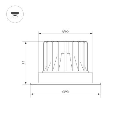 Оборудование Arlight 037058 Светильник MS-ATLAS-TRIMLESS-R50-8W Warm3000 (WH, 32deg, 230V) (Arlight, IP20 Металл, 5 лет) по выгодной цене. Купить в Москве со скидкой.