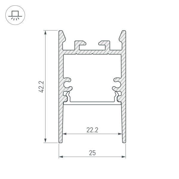 Оборудование Arlight 031729 Профиль SL-COMFORT-2542-2000 ANOD BLACK (Arlight, Алюминий) по выгодной цене. Купить в Москве со скидкой.