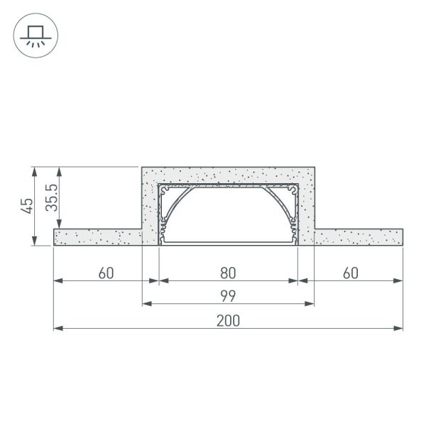 Оборудование Arlight 027730 Гипсокартонный Модуль ARL-LINE-80-2000 (ГКЛ 9.5мм) (Arlight, -) по выгодной цене. Купить в Москве со скидкой.