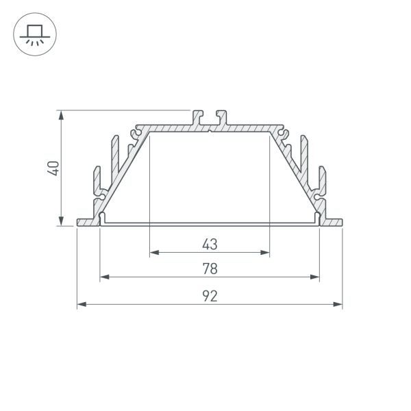 Оборудование Arlight 016472 Профиль с экраном ALU-POWER-RW80F-2000 ANOD+FROST (Arlight, Алюминий) по выгодной цене. Купить в Москве со скидкой.