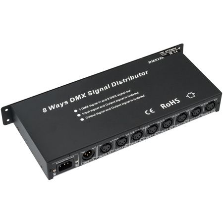Arlight 019502 Контроллер-распределитель LN-DMX-8CH (230V) (Arlight, IP20 Металл, 1 год)