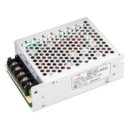 Arlight 026545(1) Блок питания ARV-PFL-24010 DC/DC (12-24V, 10A, PWM filter) (Arlight, IP20 Сетка, 2 года)