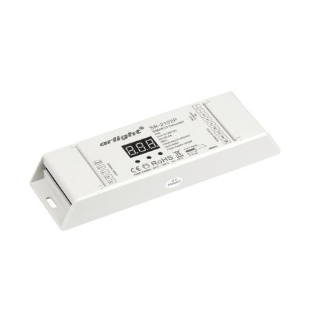 Arlight 019465 Декодер DMX SR-2102P (12-36V, 240-720W, 4CH) (Arlight, IP20 Пластик, 3 года)