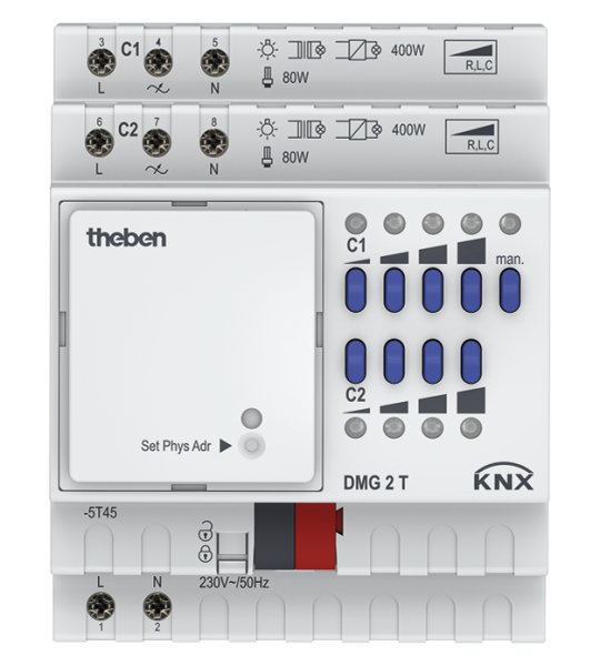 Оборудование Theben 4930270 2-х канальный универсальный светорегулятор линейки MIX2 DMG 2 T KNX по выгодной цене. Купить в Москве со скидкой.